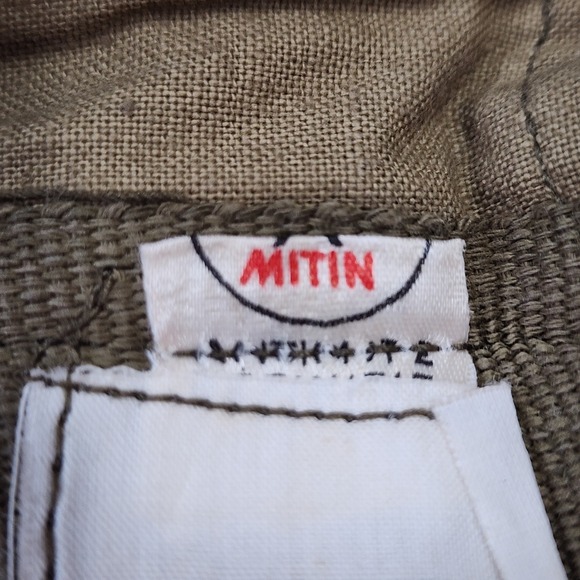 Vtg French Army Pants 36* Men Bach Beaumont Wool Military Button Fly Olive Green - Picture 4 of 13